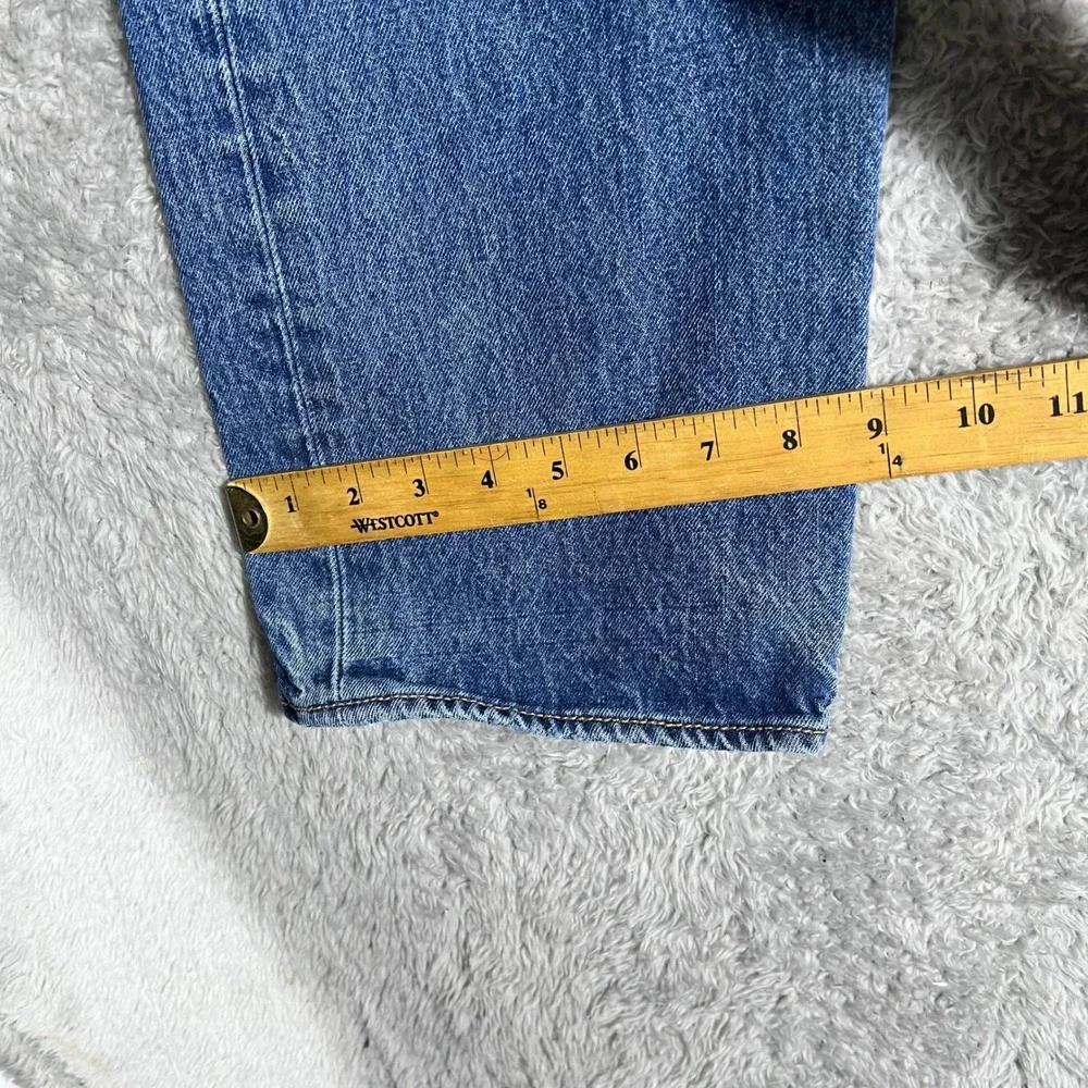 Levis 501 Original Fit Jeans Mens 38x30 Blue Denim Straight Leg Button Fly
